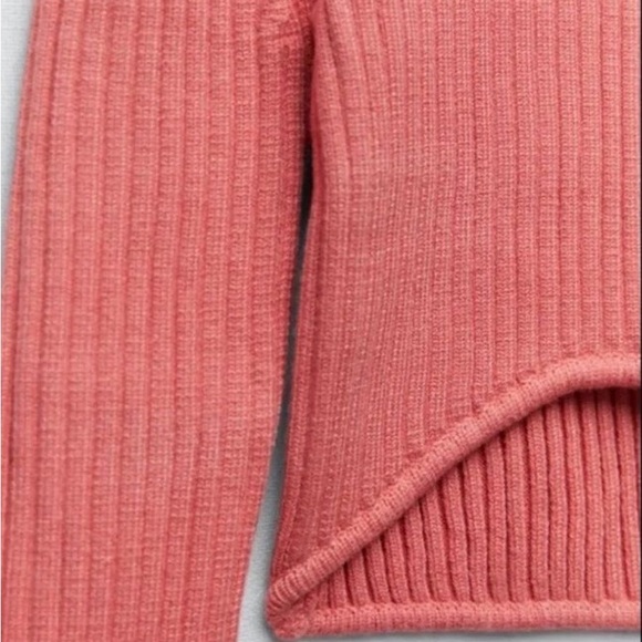 ZARA Cropped Rib Knit Sweater - Picture 3 of 8